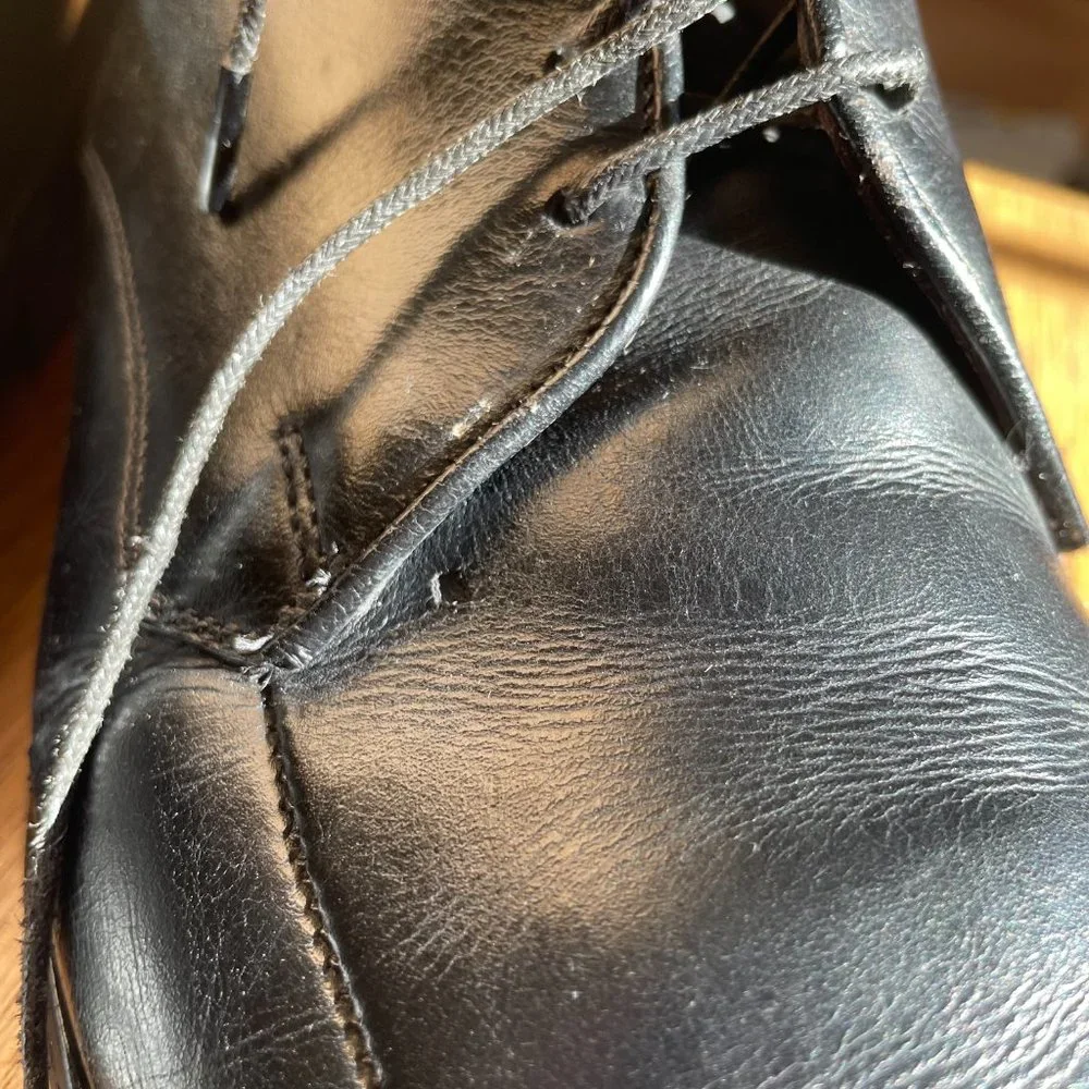 Allen Edmonds Men's Black Leather Apron Toe Oxford Dress Shoes Size 9 D